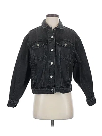 Pre-owned Divided By H&m Denim Jacket In Black