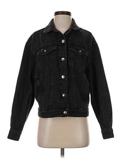 Pre-owned Divided By H&m Denim Jacket In Black