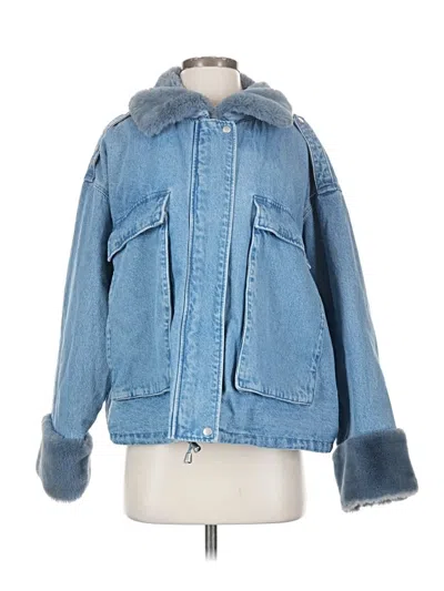 Pre-owned Divided By H&m Denim Jacket In Blue