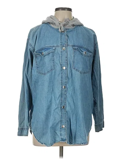 Pre-owned Divided By H&m Denim Jacket In Blue