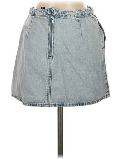 Pre-owned Divided By H&m Denim Skirt In Blue