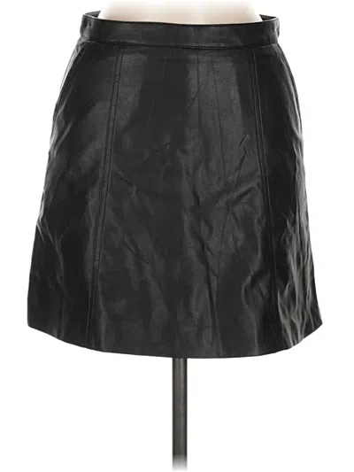 Divided By H&m Faux Leather Skirt In Black