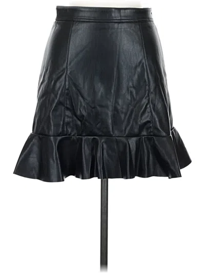 Divided By H&m Faux Leather Skirt In Black