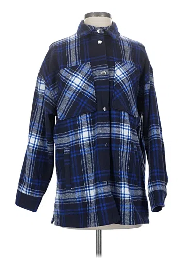 Pre-owned Divided By H&m Fleece Jacket In Blue