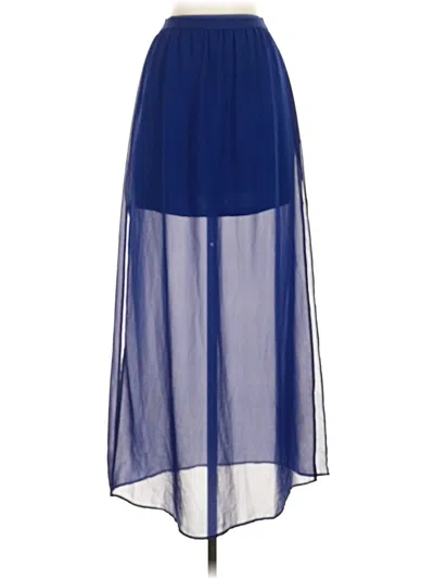 Pre-owned Divided By H&m Formal Skirt In Blue