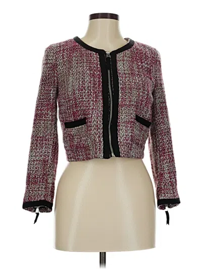 Pre-owned Divided By H&m Jacket In Burgundy