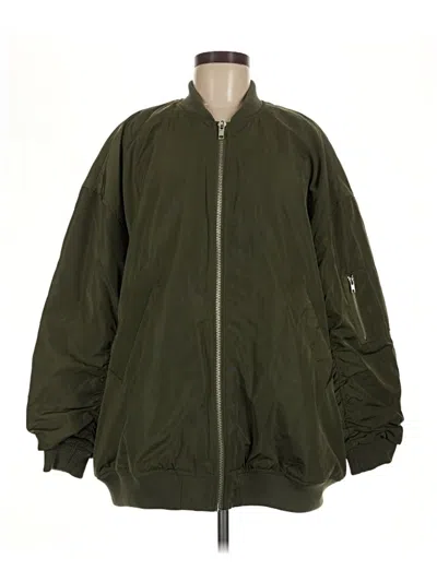Pre-owned Divided By H&m Jacket In Green