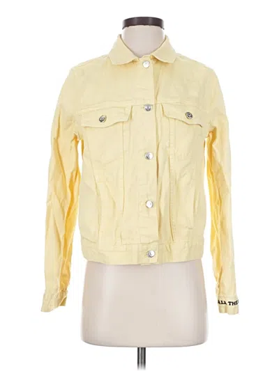 Pre-owned Divided By H&m Jacket In Yellow