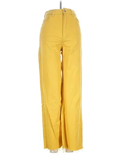 Pre-owned Divided By H&m Jeggings In Yellow