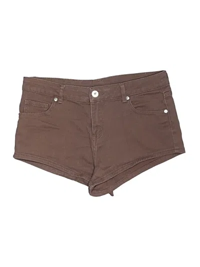 Pre-owned Divided By H&m Khaki Shorts In Brown