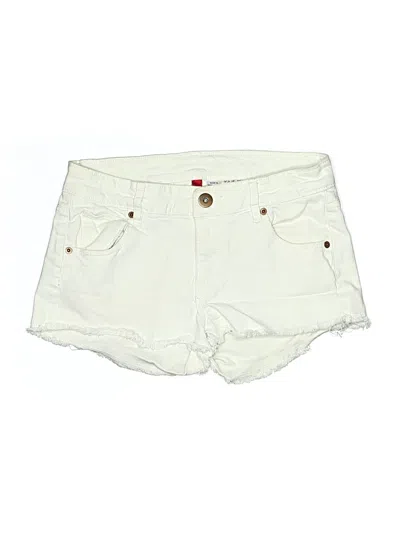 Pre-owned Divided By H&m Khaki Shorts In Ivory
