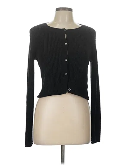Pre-owned Divided By H&m Long Sleeve Top Black Sweetheart Neckline Tops