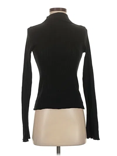 Pre-owned Divided By H&m Long Sleeve Top Black Turtleneck Tops