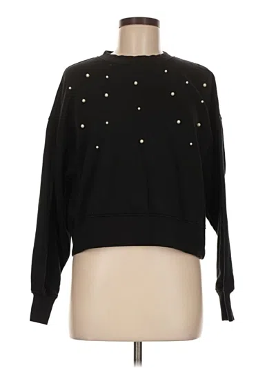 Pre-owned Divided By H&m Long Sleeve T-shirt In Black