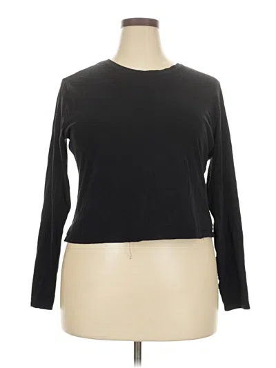 Pre-owned Divided By H&m Long Sleeve T-shirt In Black