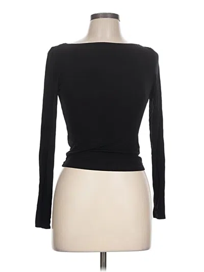 Pre-owned Divided By H&m Long Sleeve T-shirt In Black