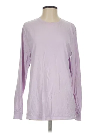 Pre-owned Divided By H&m Long Sleeve T-shirt In Purple