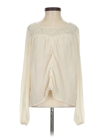 Pre-owned Divided By H&m Long Sleeve T-shirt In White