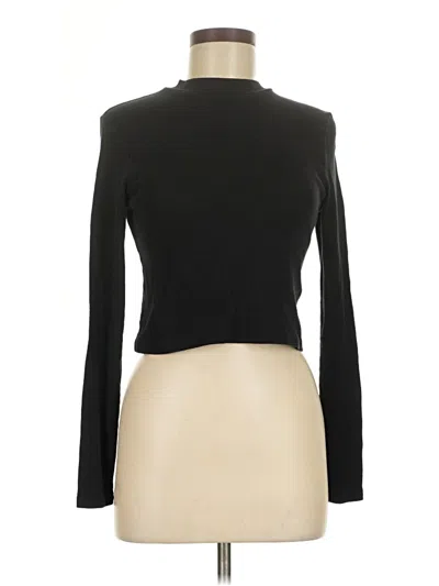 Pre-owned Divided By H&m Long Sleeve Turtleneck In Black