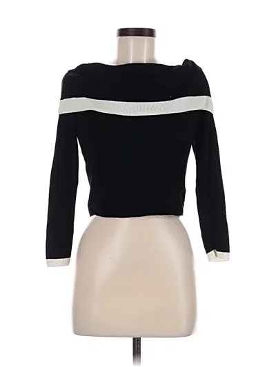 Pre-owned Divided By H&m Long Sleeve Turtleneck In Black