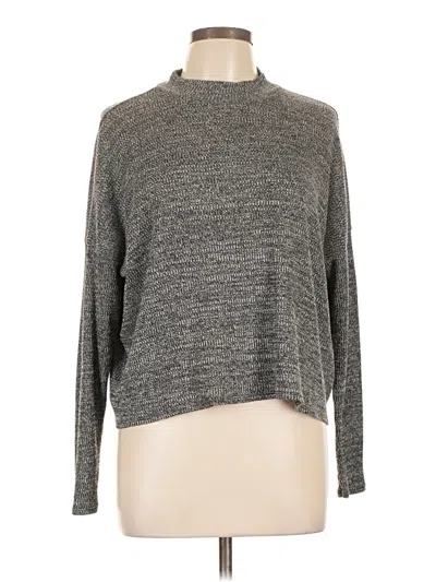 Pre-owned Divided By H&m Long Sleeve Turtleneck In Gray