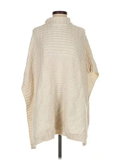 Pre-owned Divided By H&m Poncho In White