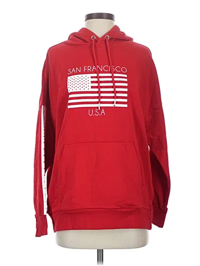 Divided By H&m Pullover Hoodie In Red