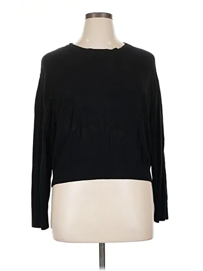 Pre-owned Divided By H&m Pullover Sweater In Black