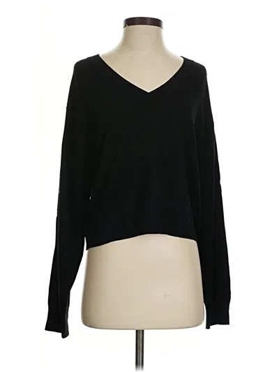 Pre-owned Divided By H&m Pullover Sweater In Black