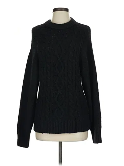 Pre-owned Divided By H&m Pullover Sweater In Black