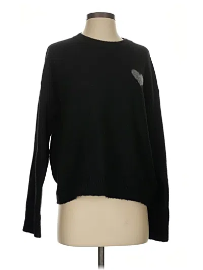 Pre-owned Divided By H&m Pullover Sweater In Black