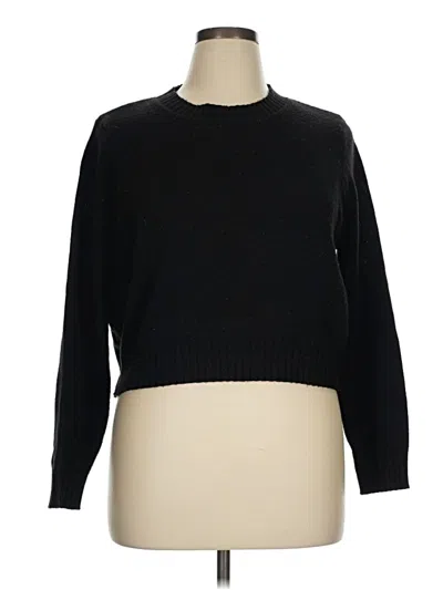 Pre-owned Divided By H&m Pullover Sweater In Black