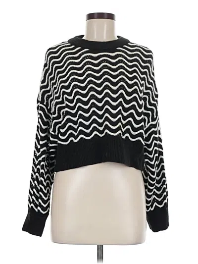 Pre-owned Divided By H&m Pullover Sweater In Black