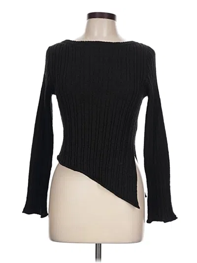 Pre-owned Divided By H&m Pullover Sweater In Black