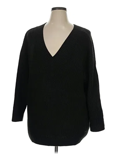 Pre-owned Divided By H&m Pullover Sweater In Black