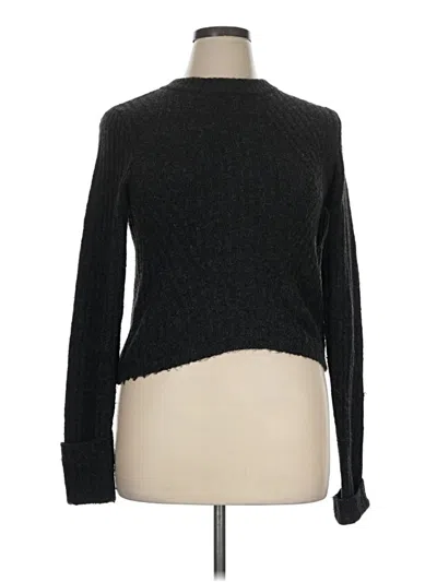 Pre-owned Divided By H&m Pullover Sweater In Black