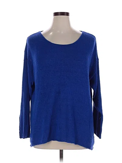 Pre-owned Divided By H&m Pullover Sweater In Blue