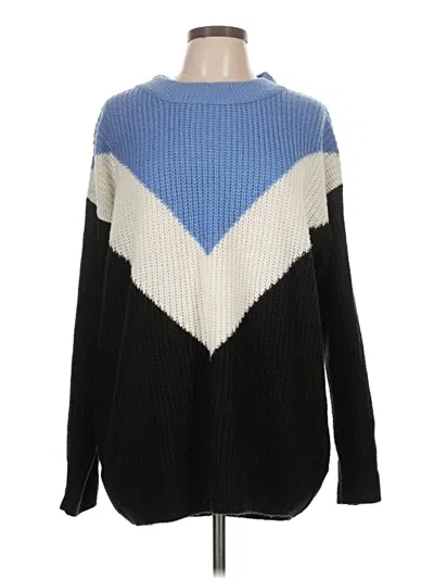 Pre-owned Divided By H&m Pullover Sweater In Blue