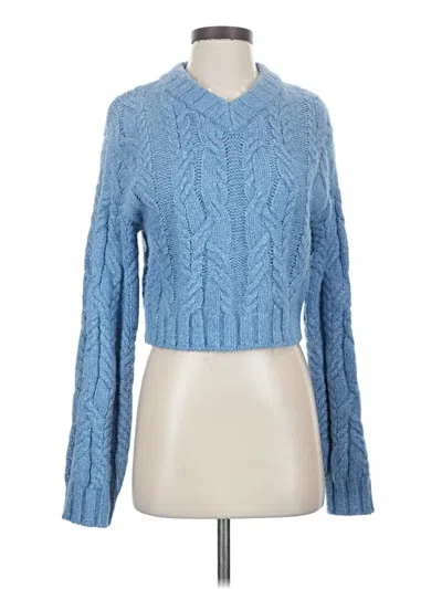 Pre-owned Divided By H&m Pullover Sweater In Blue
