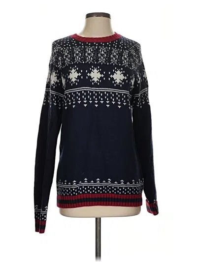 Pre-owned Divided By H&m Pullover Sweater In Blue