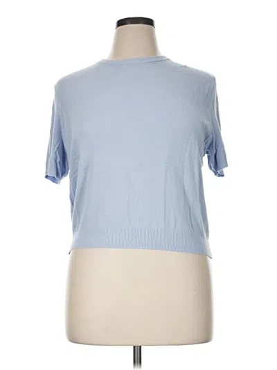 Pre-owned Divided By H&m Pullover Sweater In Blue