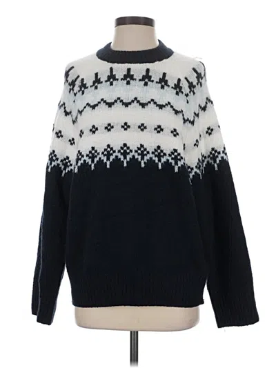 Pre-owned Divided By H&m Pullover Sweater In Blue