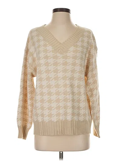 Pre-owned Divided By H&m Pullover Sweater In Brown