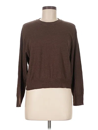 Pre-owned Divided By H&m Pullover Sweater In Brown