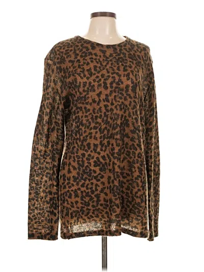 Pre-owned Divided By H&m Pullover Sweater In Brown