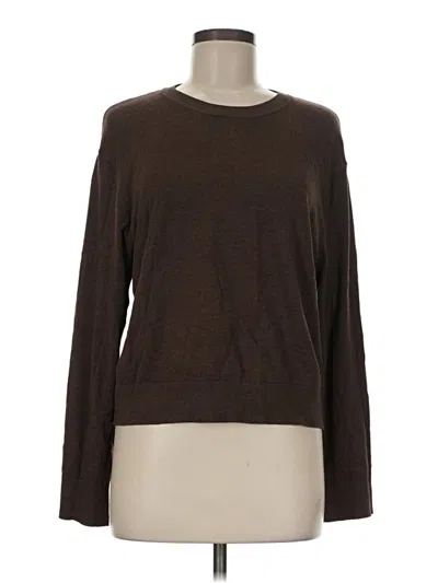 Pre-owned Divided By H&m Pullover Sweater In Brown