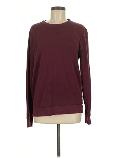 Pre-owned Divided By H&m Pullover Sweater In Burgundy