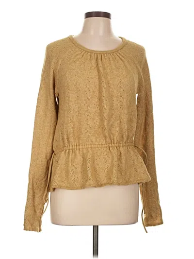 Pre-owned Divided By H&m Pullover Sweater In Gold