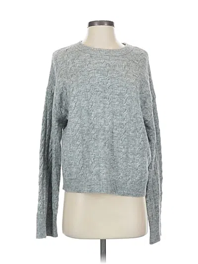 Pre-owned Divided By H&m Pullover Sweater In Gray