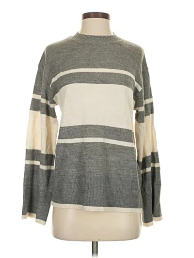 Pre-owned Divided By H&m Pullover Sweater In Gray